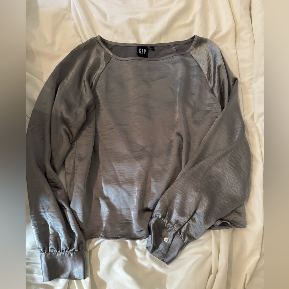 GAP Silver Gray Blouse